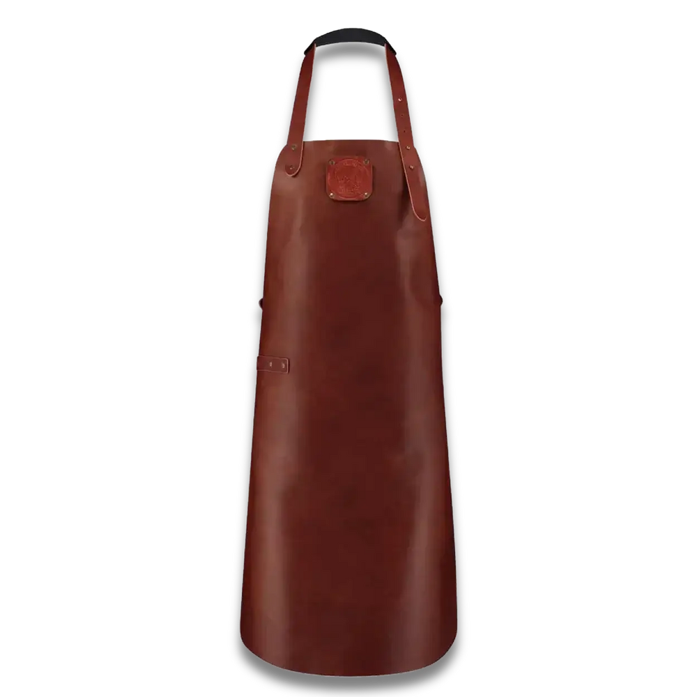 WITLOFT - Tablier Classique en Cuir Fait Main Cognac/Cognac