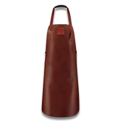 WITLOFT - Tablier Classique en Cuir Fait Main Cognac/Cognac