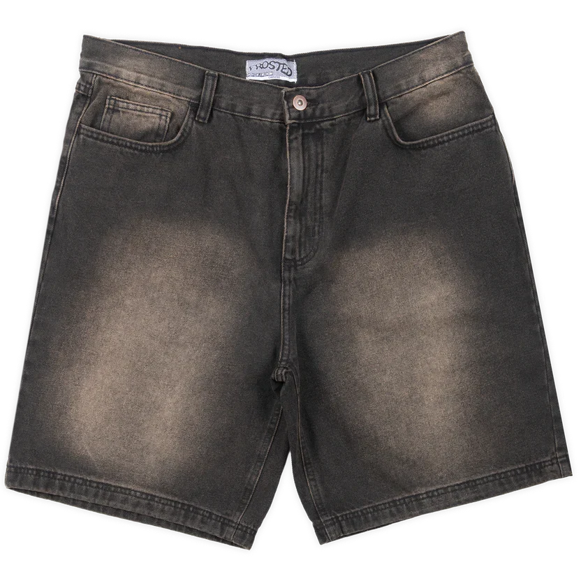 Shorts en jean amples 'Wavy' de Frosted Skateboards - Brun Ol' Dirty