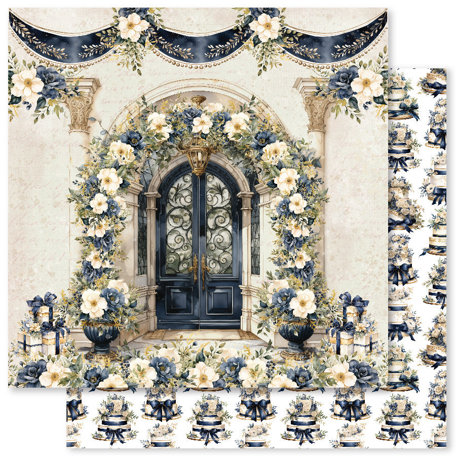 Wedding Blooms A 12x12 Paper (12pc Bulk Pack) 31704 — Ecstasy Crafts