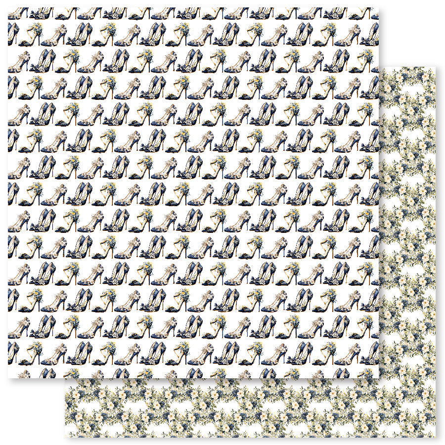 Wedding Blooms Basics E 12x12 Paper (12pc Bulk Pack) 31740 — Ecstasy Crafts