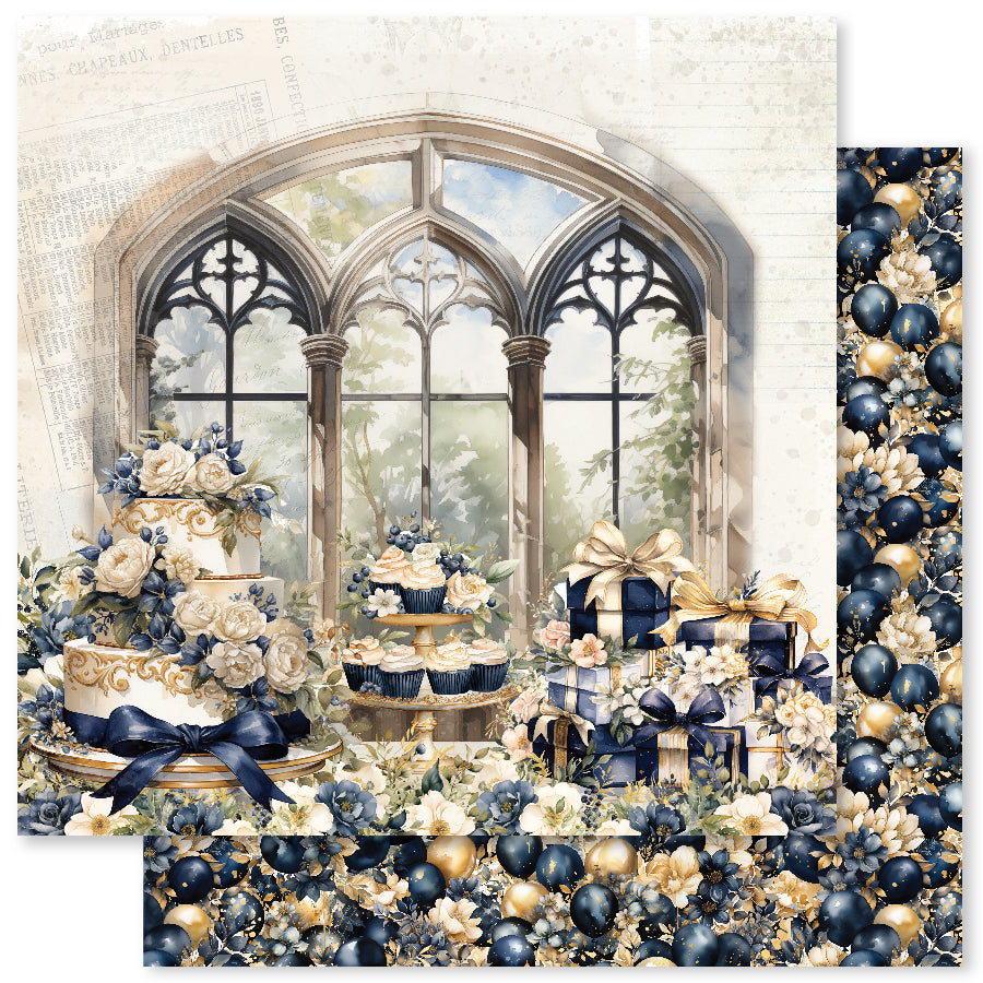 Wedding Blooms C 12x12 Paper (12pc Bulk Pack) 31710 — Ecstasy Crafts