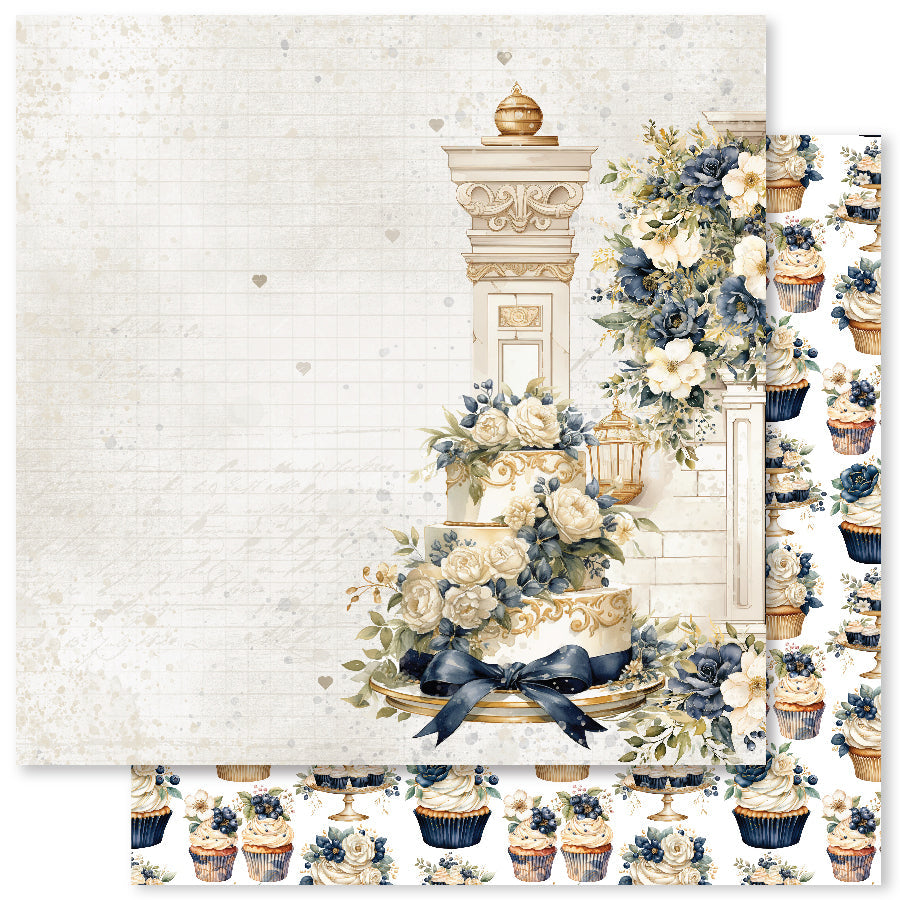 Wedding Blooms F 12x12 Paper (12pc Bulk Pack) 31719 — Ecstasy Crafts