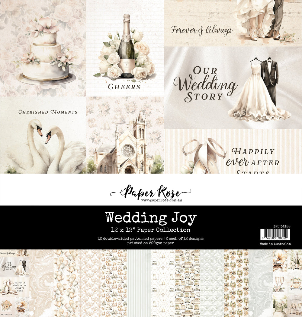 Wedding Joy 12x12 Paper Collection 34188 — Ecstasy Crafts