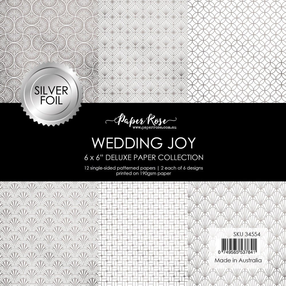 Collection de papiers "Wedding Joy Foil Silver" 6x6 34554