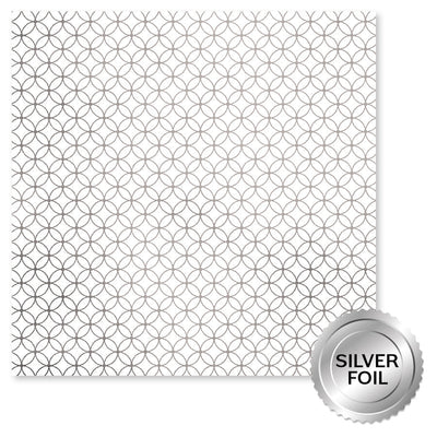 Wedding Joy Foil Silver C 12 x 12 Paper (6 pc Bulk Pack) 34542