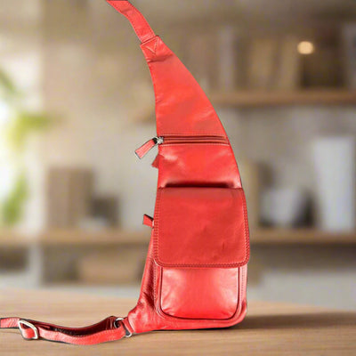 JBG International Sac Bandoulière en Cuir. Sac bandoulière Premium pour un transport urbain moderne.