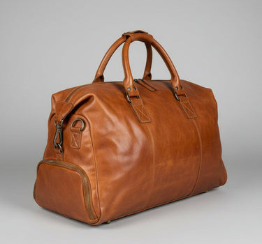MET Premium Leather Duffle Bag Travel Weekend Carry-on
