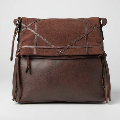 Sac en cuir convertible pour femme MET, Modèle rabattable