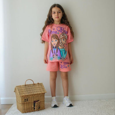 Snow Sisters Girls Short Set