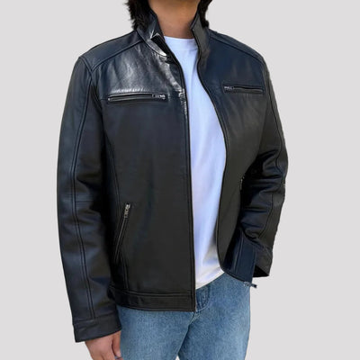 Blouson Bomber Homme en Cuir d'Agneau BOL