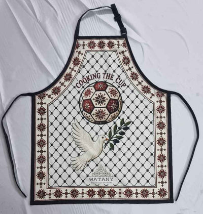 Tablier Tatreez Palestinien – Tablier de Cuisine "Coupe de Football"