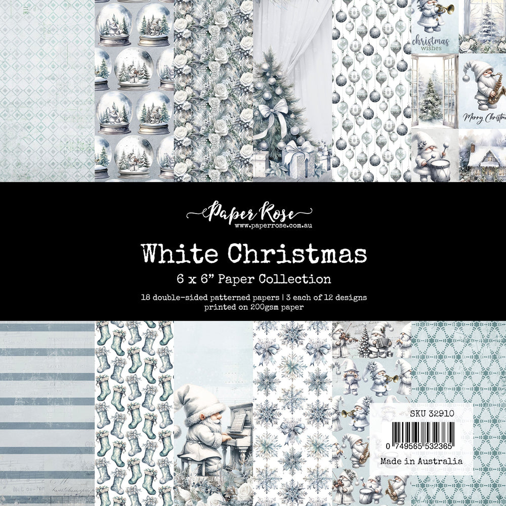 Collection de papiers Noël Blanc 6x6 32910
