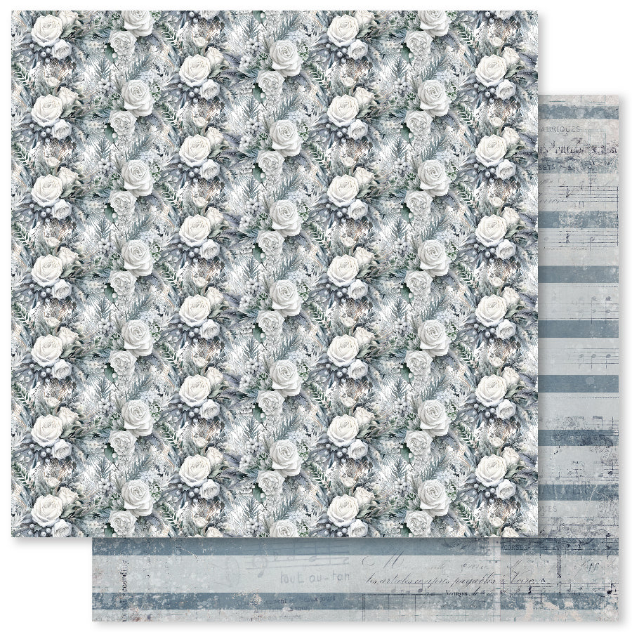 White Christmas F 12x12 Paper (12pc Bulk Pack) 32907 — Ecstasy Crafts
