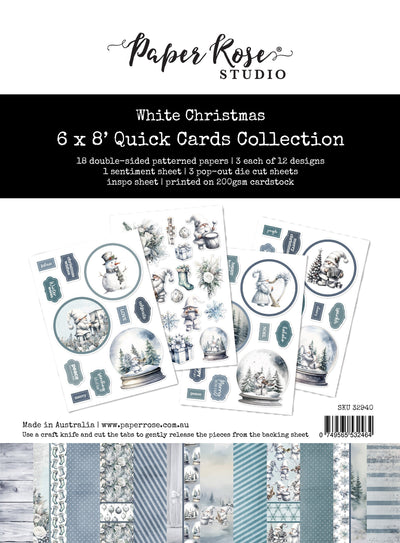 Collection de Cartes Rapides "Noël Blanc" 6x8" 32940