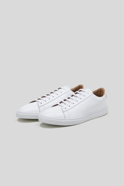 Sneaker Città en cuir de veau blanc
