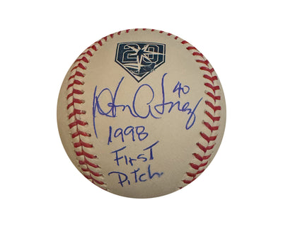 Wilson Alvarez Tampa Bay Rays 20e Anniversaire Rawlings Balle de baseball officielle de la Ligue Majeure autographiée