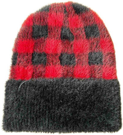 Pook Unisex Winter Plaid Beanie