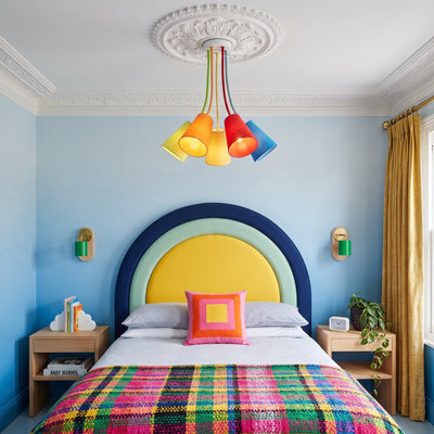 Lampe de plafond réglable WIRE à 5 lumières pour chambre d'enfant et pouponnière