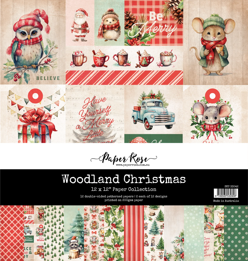 Woodland Christmas 12x12 Paper Collection 33042 — Ecstasy Crafts