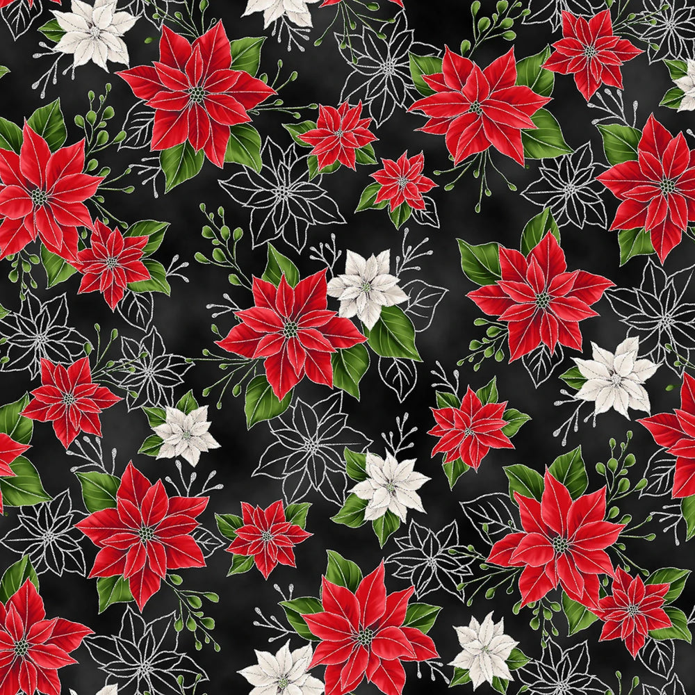 Hoffman - Fêtes Épanouies - Onyx Noir/Argent - X7788H-213S