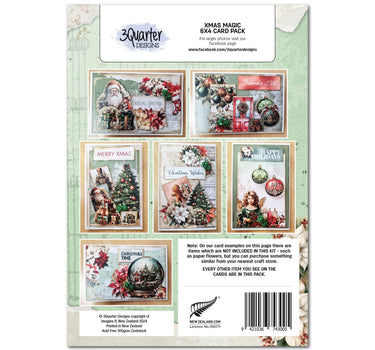 3Quarter Designs Xmas Magic 6x4 Card Pack