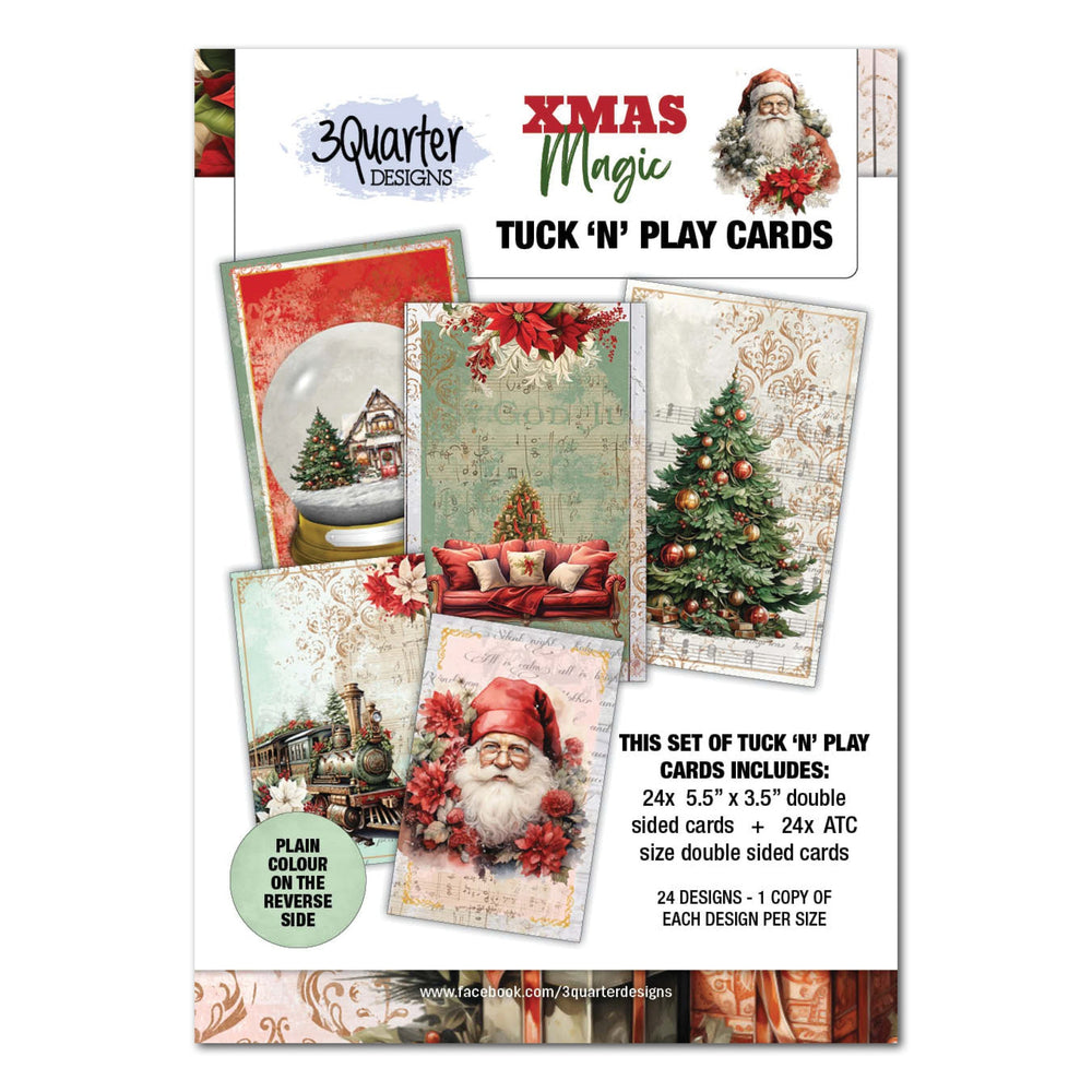 3Quarter Designs Magie de Noël - Cartes Tuck N Play