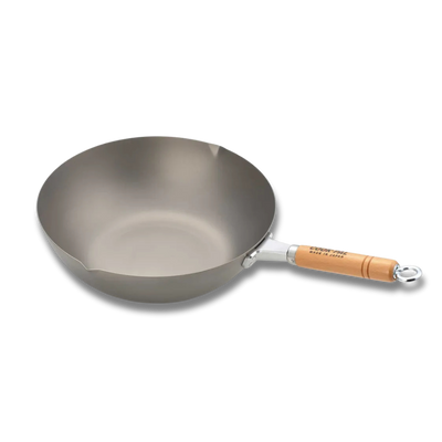 Poêle à wok Yoshikawa Cook-Pal en titane 30 cm | Batterie de cuisine japonaise en titane