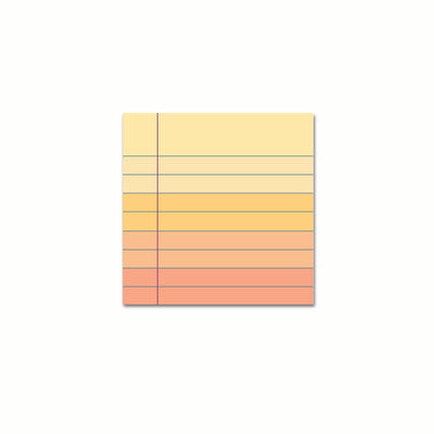 Sunset Yellow Sticky Notes