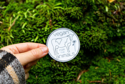 Autocollant « Vegan pour les animaux »