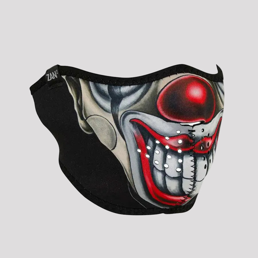 ZANheadgear Half Mask Neoprene Chicano Clown — Boutique of Leathers/Open Road