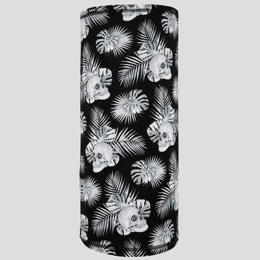 Cache-cou ZANheadgear Skull and Palm Leaves Motley Tube