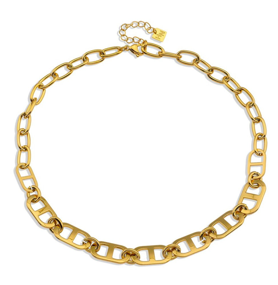 ZOIE : Collier à maillons superposés
