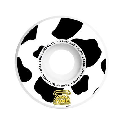 Roues Standard Dial Tone x Zander Mitchell 'Farm Fresh' 99A 52MM - Blanc