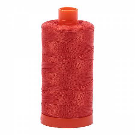 Aurifil Thread #2245 Solid Red Orange — Cottage Quilting Ltd.