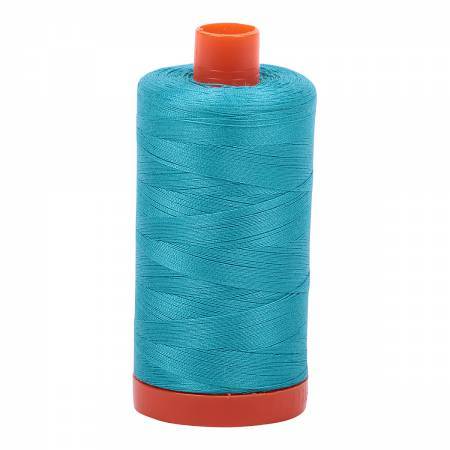 Aurifil Thread #2810 Solid Turquoise — Cottage Quilting Ltd.