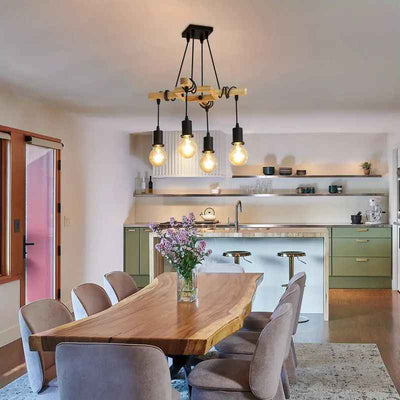 Lustre minimaliste américain pour salon, restaurant et style champêtre