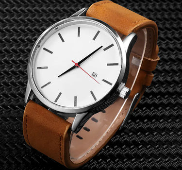Leather Quartz Watch
