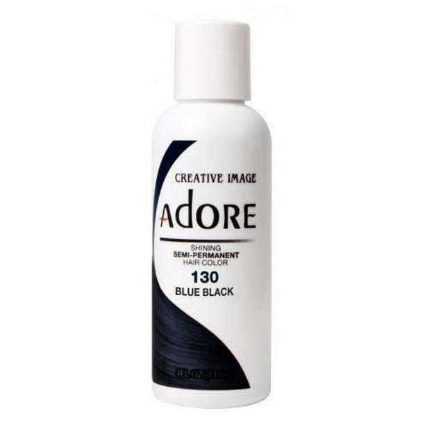 ADORE SEMI-PERMANENT HAIR COLOR - 130 BLUE BLACK 4OZ