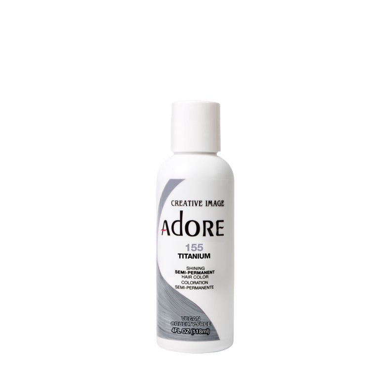 ADORE SEMI-PERMANENT HAIR COLOR - 155 TITANIUM 4OZ