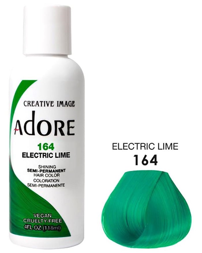 ADORE SEMI-PERMANENT HAIR COLOR - 164 ELECTRIC LIME 4OZ