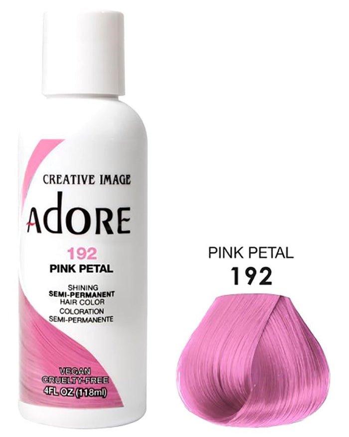 ADORE SEMI-PERMANENT HAIR COLOR - 192 PINK PETAL 4OZ
