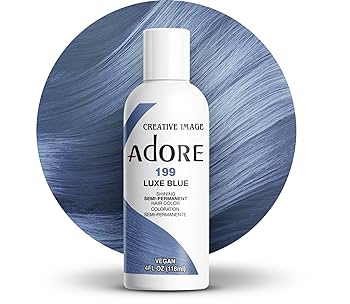 ADORE SEMI-PERMANENT HAIR COLOR - 199 LUXE BLUE 4OZ