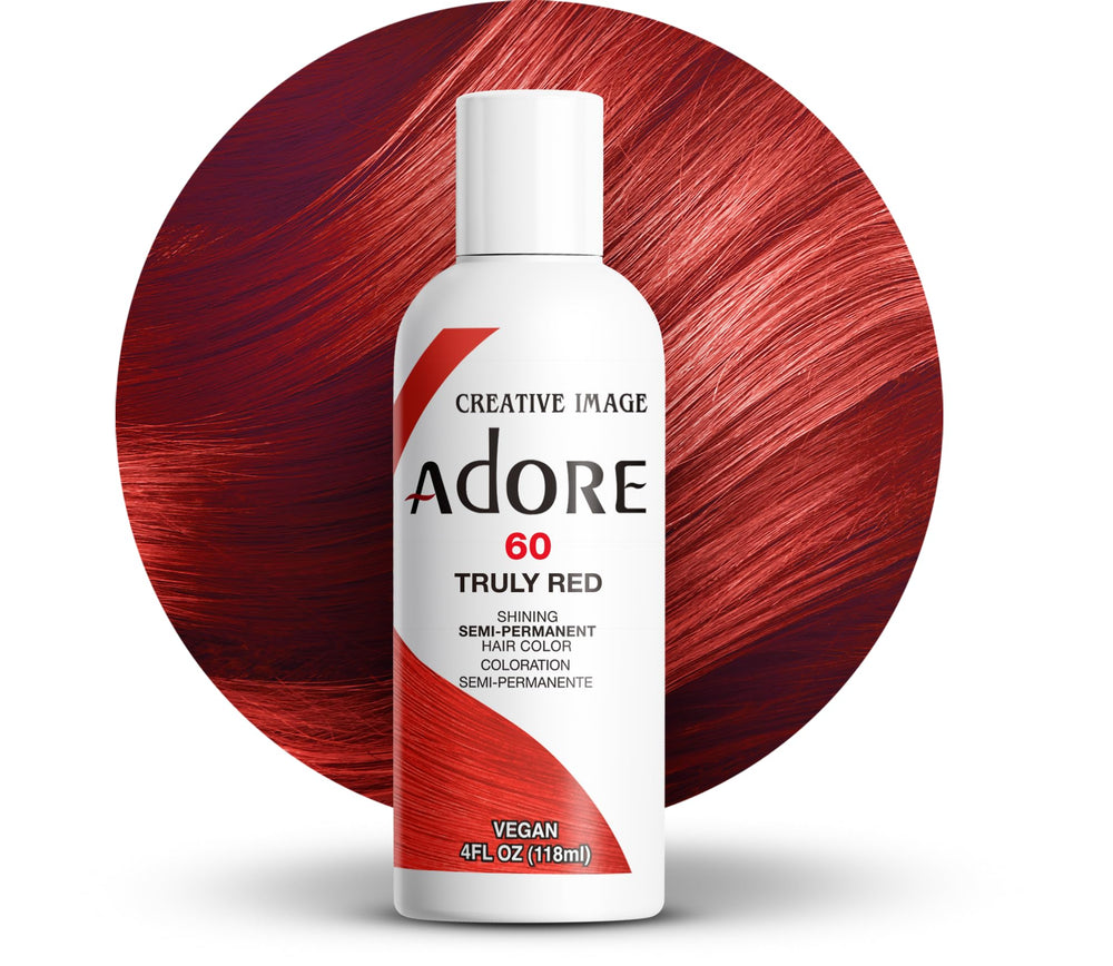 COLORATION SEMI-PERMANENTE ADORE - 60 ROUGE VIF 4 OZ