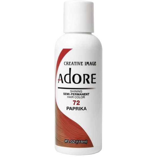 ADORE SEMI-PERMANENT HAIR COLOR - 72 PAPRIKA 4OZ