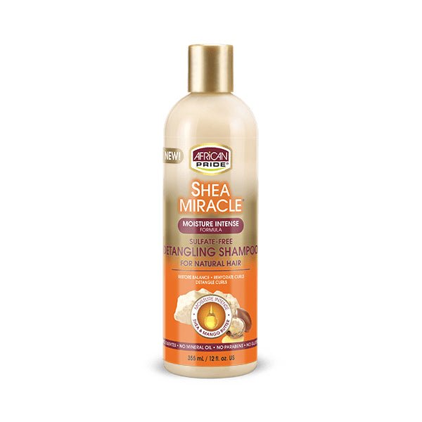 AFRICAN PRIDE SHEA MIRACLE DETANGLING SHAMPOO 12OZ