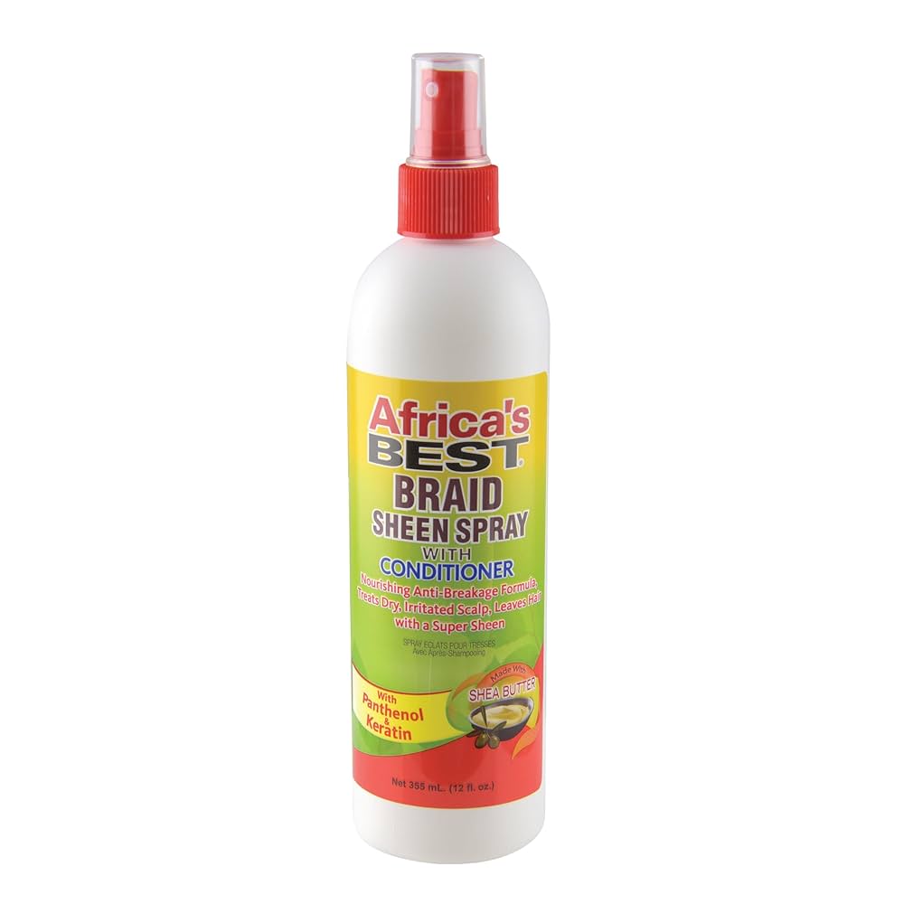 AFRICA'S BEST BRAID SHEEN SPRAY W CONDITIONER 12OZ