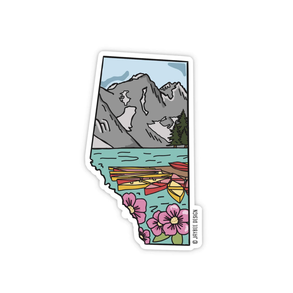 Autocollant en vinyle Banff Alberta