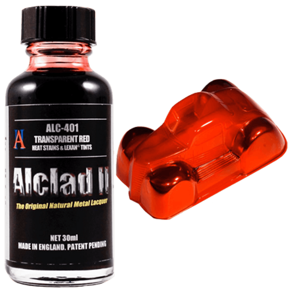 Alclad II 401 Transparent Red Lacquer Heat Stains & Lexan Tints 30mL NIB