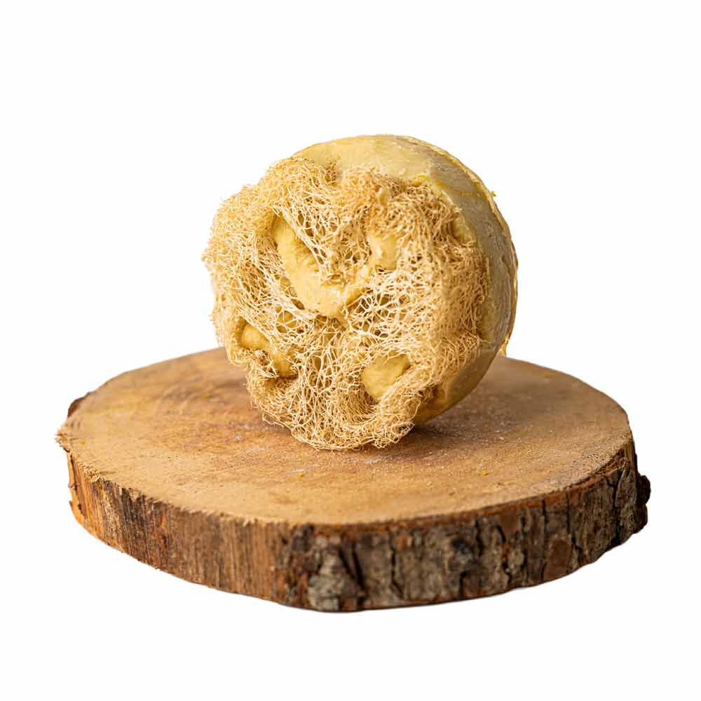 Savon d'Alep Loofah – Barre exfoliante naturelle à l'huile d'olive et de laurier - صابونة حلب